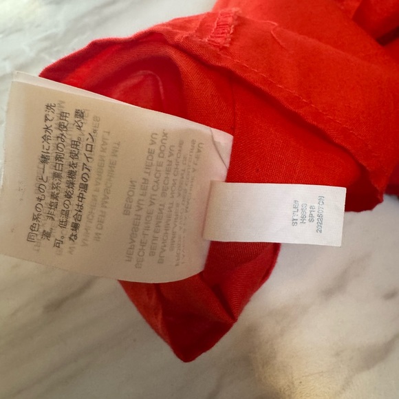 Madewell Vibrant Red V-Neck Dress size 10 - Picture 7 of 7